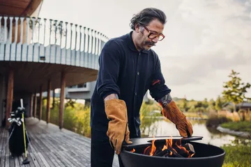 BOWL 57 화로용 플란차 그리들 - Black - Höfats