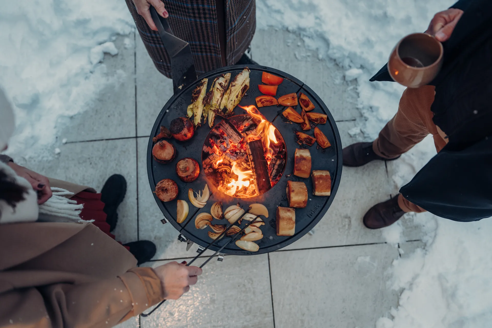 BOWL 57 화로용 플란차 그리들, Black Höfats
