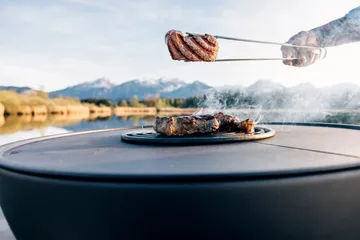 BOWL 70 화로용 그릴 셸프 - Black - Höfats