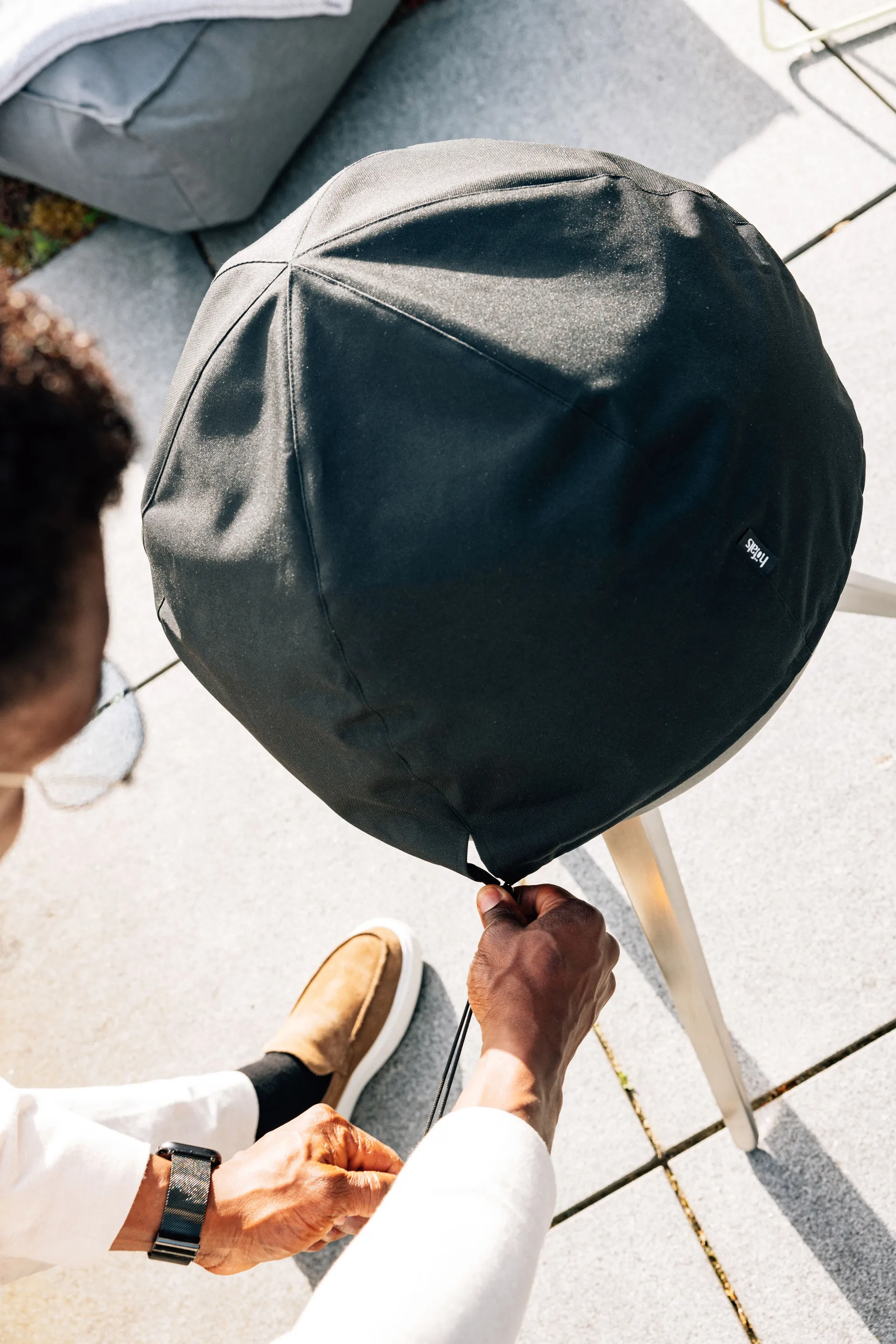 MOON 45 화로용 커버, Black Höfats