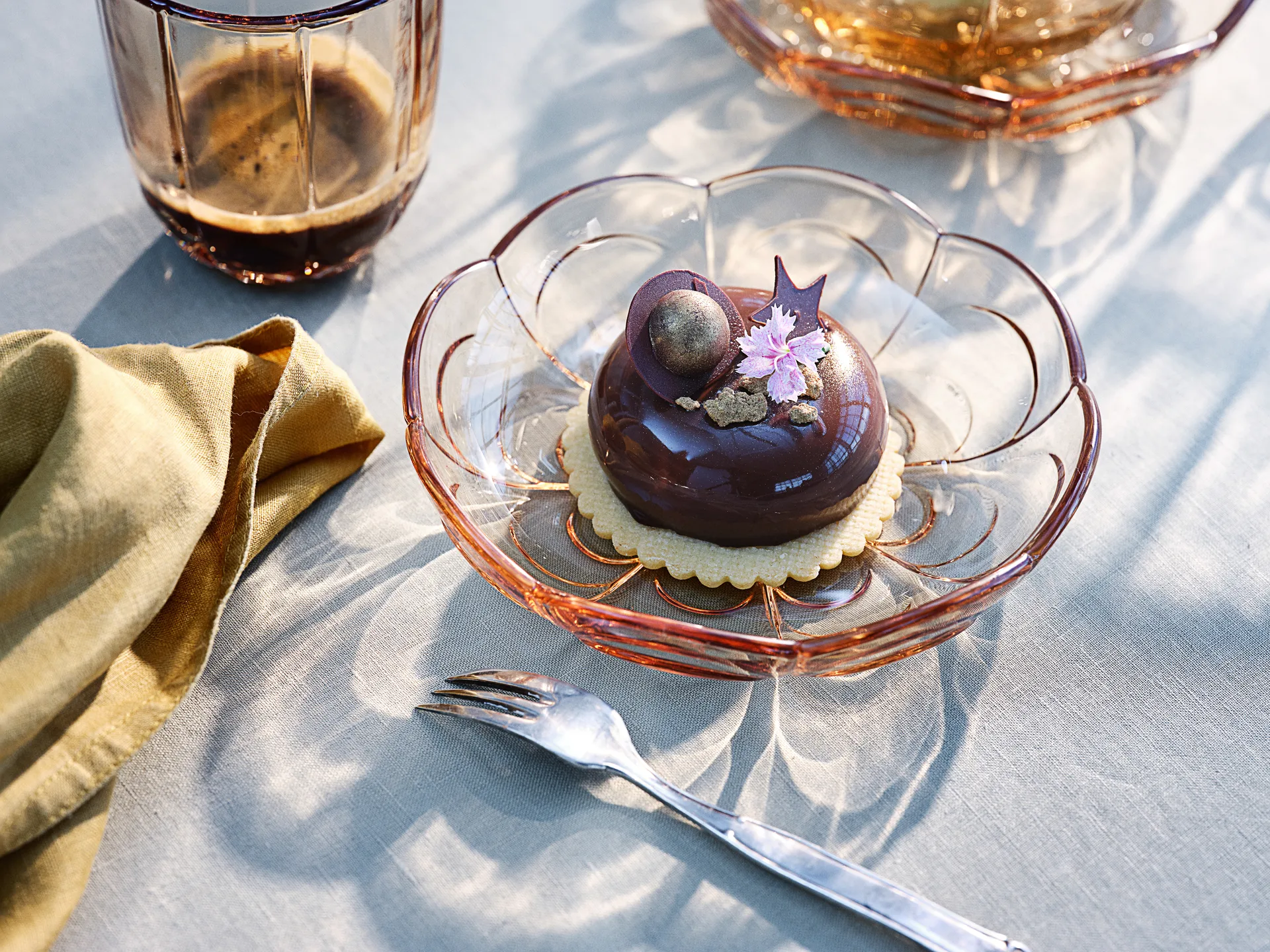 릴리 디저트 접시 Ø16 cm 2개 세트, Toffee rose Holmegaard | 홀메가르드