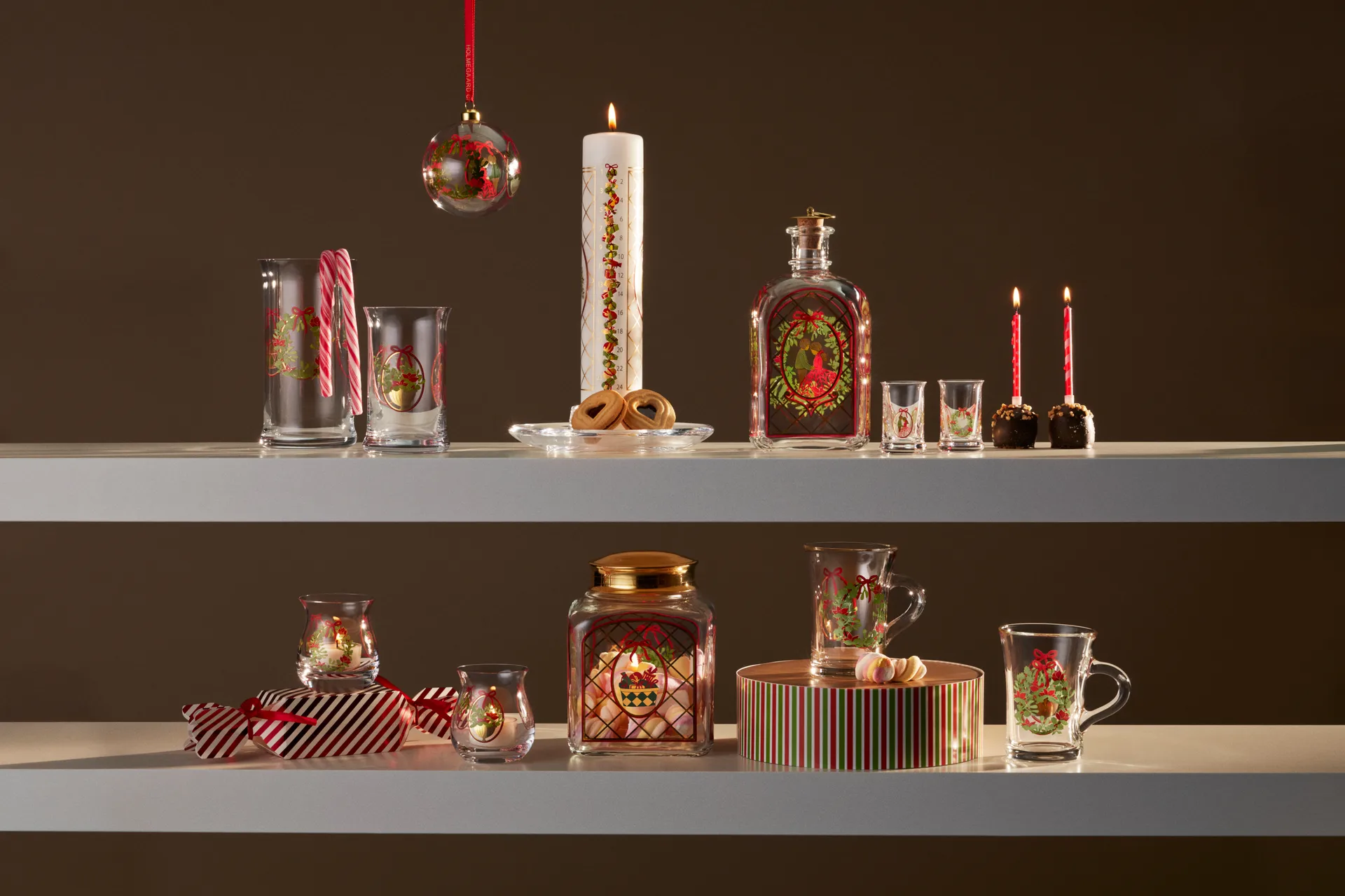 크리스마스 스냅스잔 2개 세트, 2025 Holmegaard | 홀메가르드