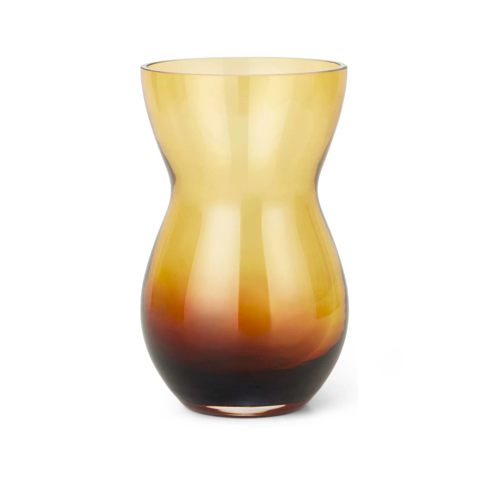 칼라바스 화병 21 cm, Duo burgundy-amber Holmegaard | 홀메가르드