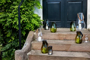 디자인 위드 라이트 캔들홀더 올리브 그린 - 25 cm - Holmegaard | 홀메가르드