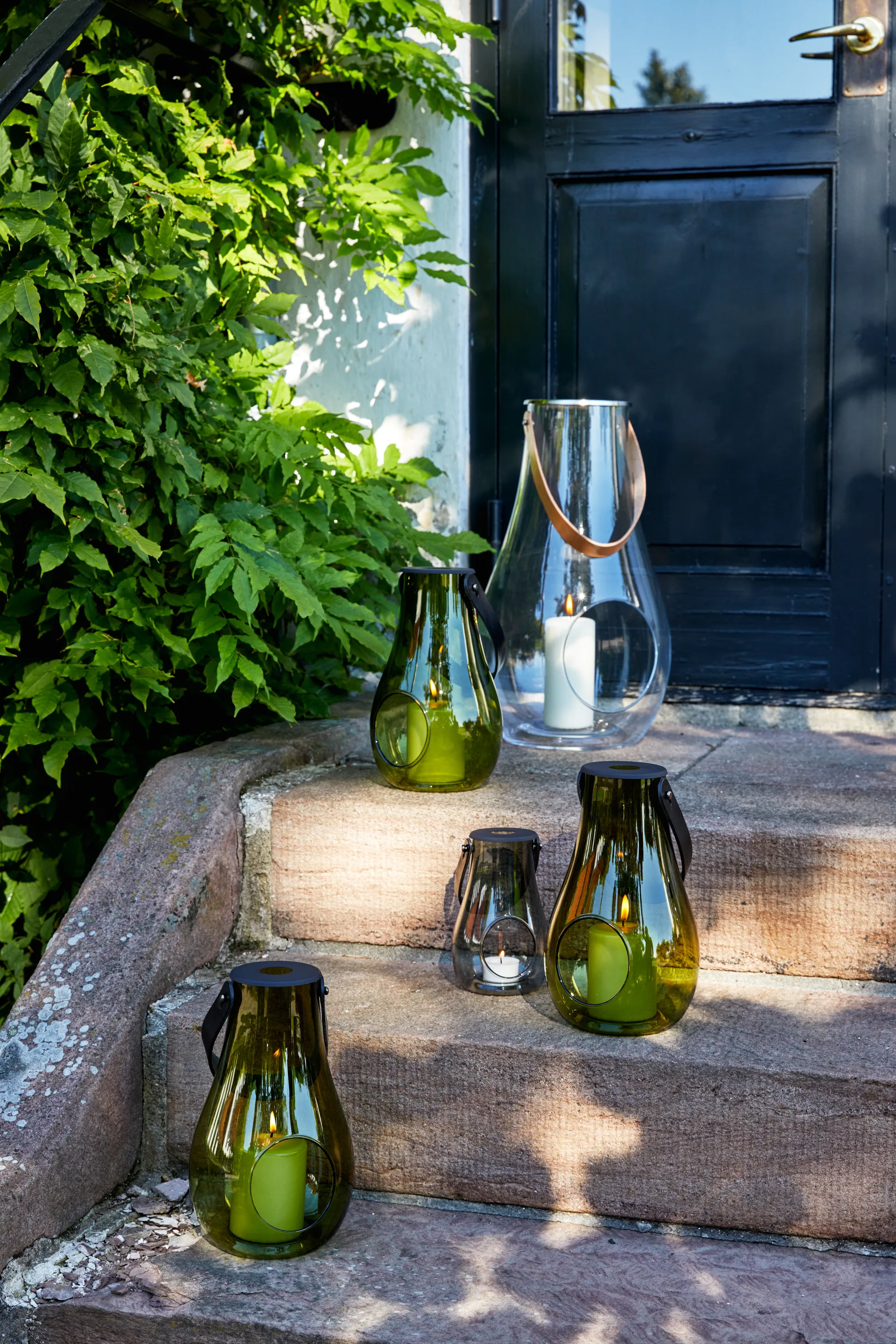 디자인 위드 라이트 캔들홀더 올리브 그린, 25 cm Holmegaard | 홀메가르드