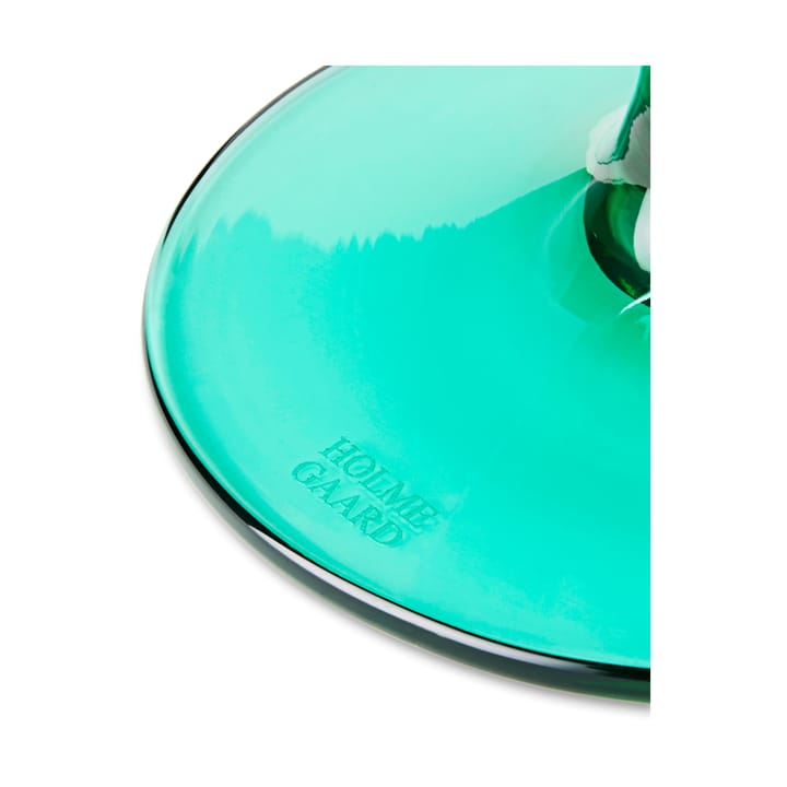 플로우 글라스 온 베이스 35 cl, Emerald green Holmegaard | 홀메가르드