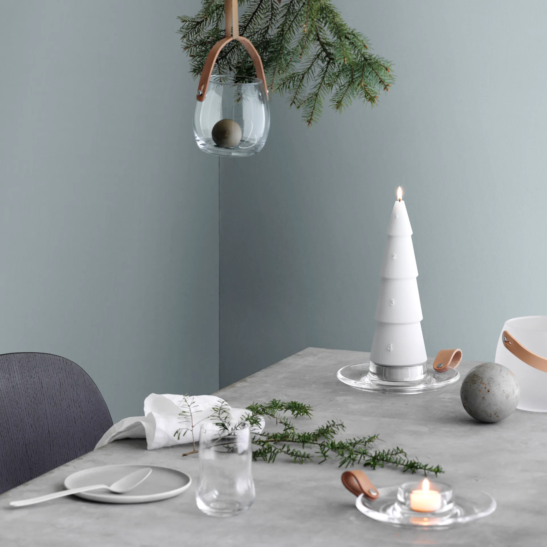 Design & 라이트 블록 캔들스틱, 17 cm Holmegaard | 홀메가르드