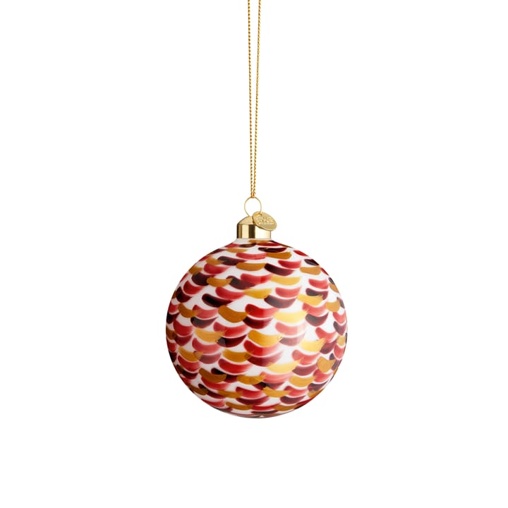 Souvenir 크리스마스 bauble brush stroke Ø8 cm - red - Holmegaard | 홀메가르드