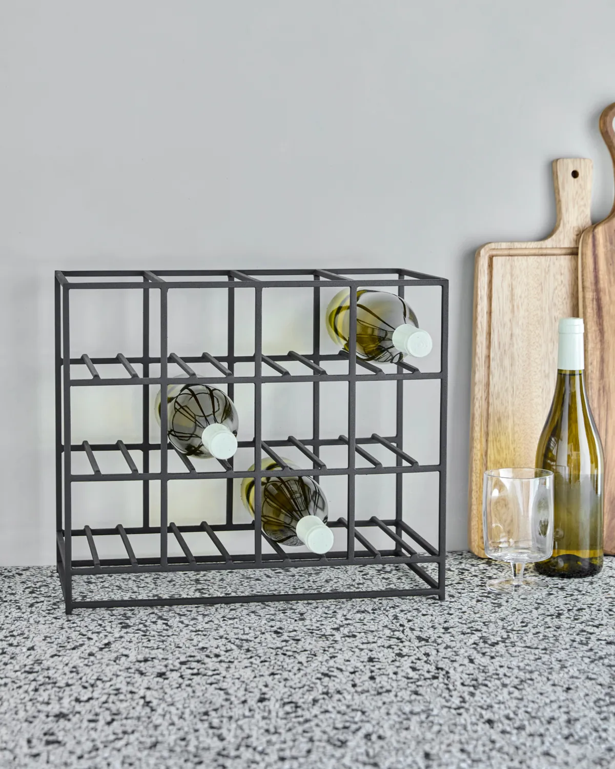 하우스 닥터 와인 랙 12병 41x35 cm, Black House Doctor | 하우스닥터