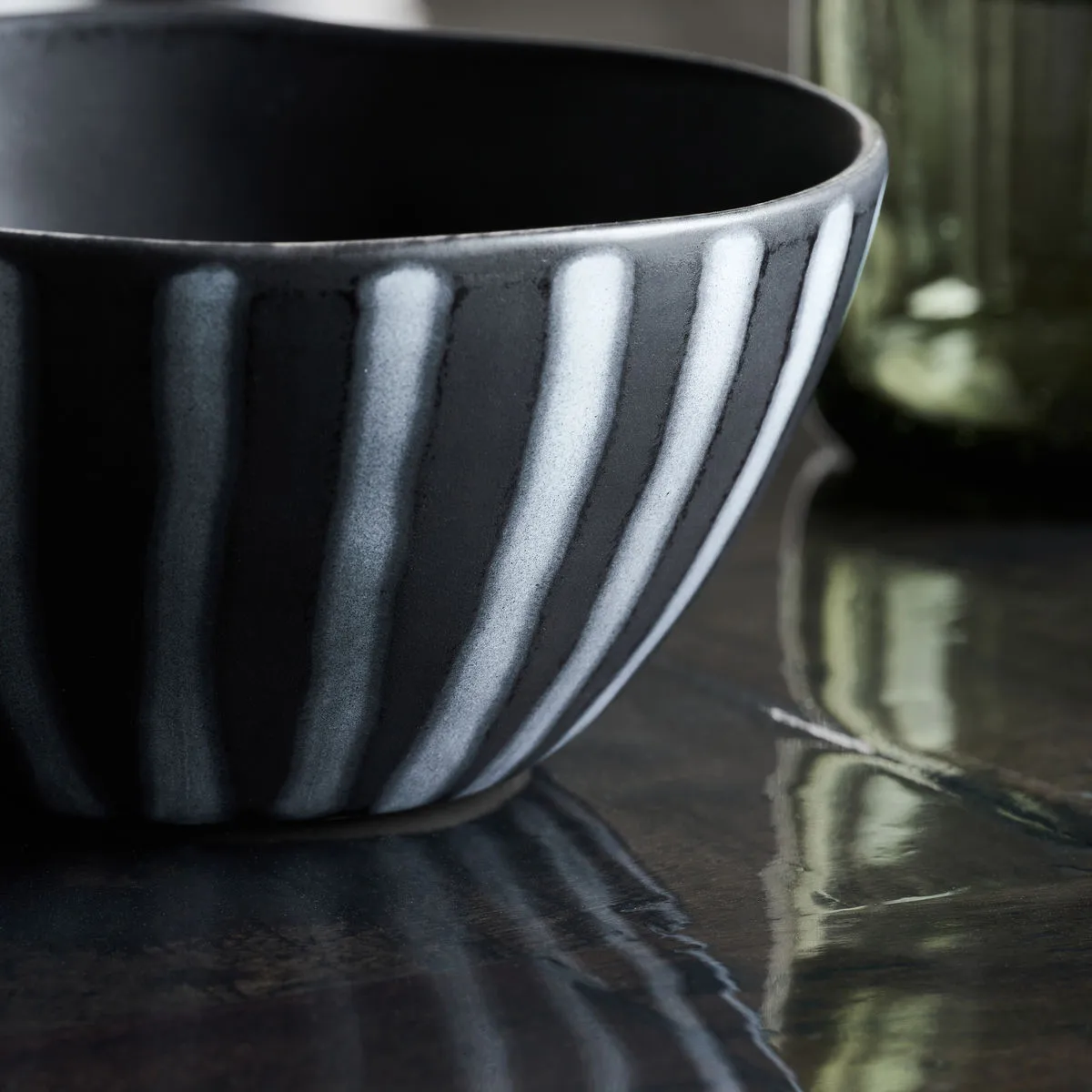 라인 보울 Ø12 cm, Black-brown House Doctor | 하우스닥터