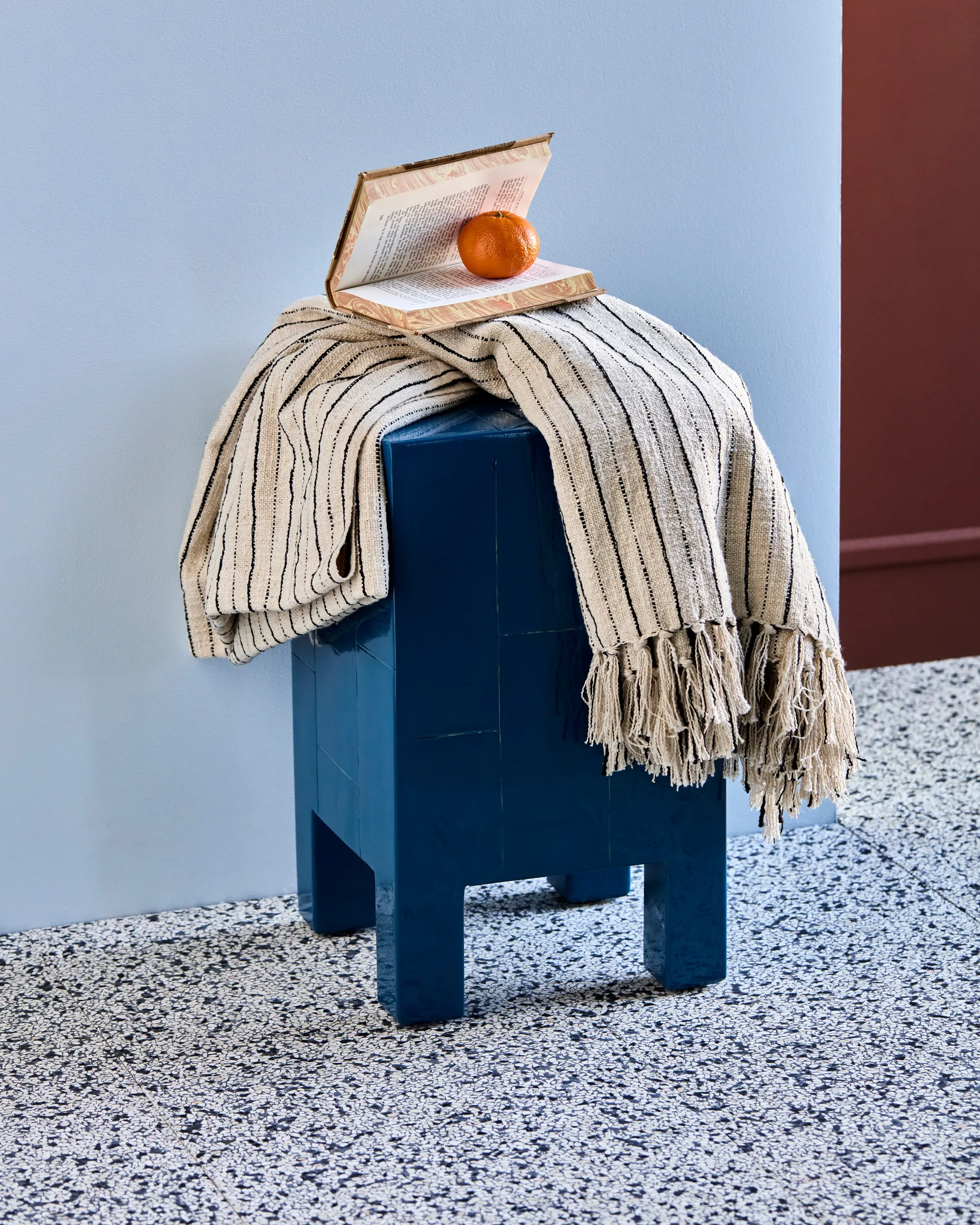 라인스 베드스프레드 130x180 cm, Black-off-white House Doctor | 하우스닥터