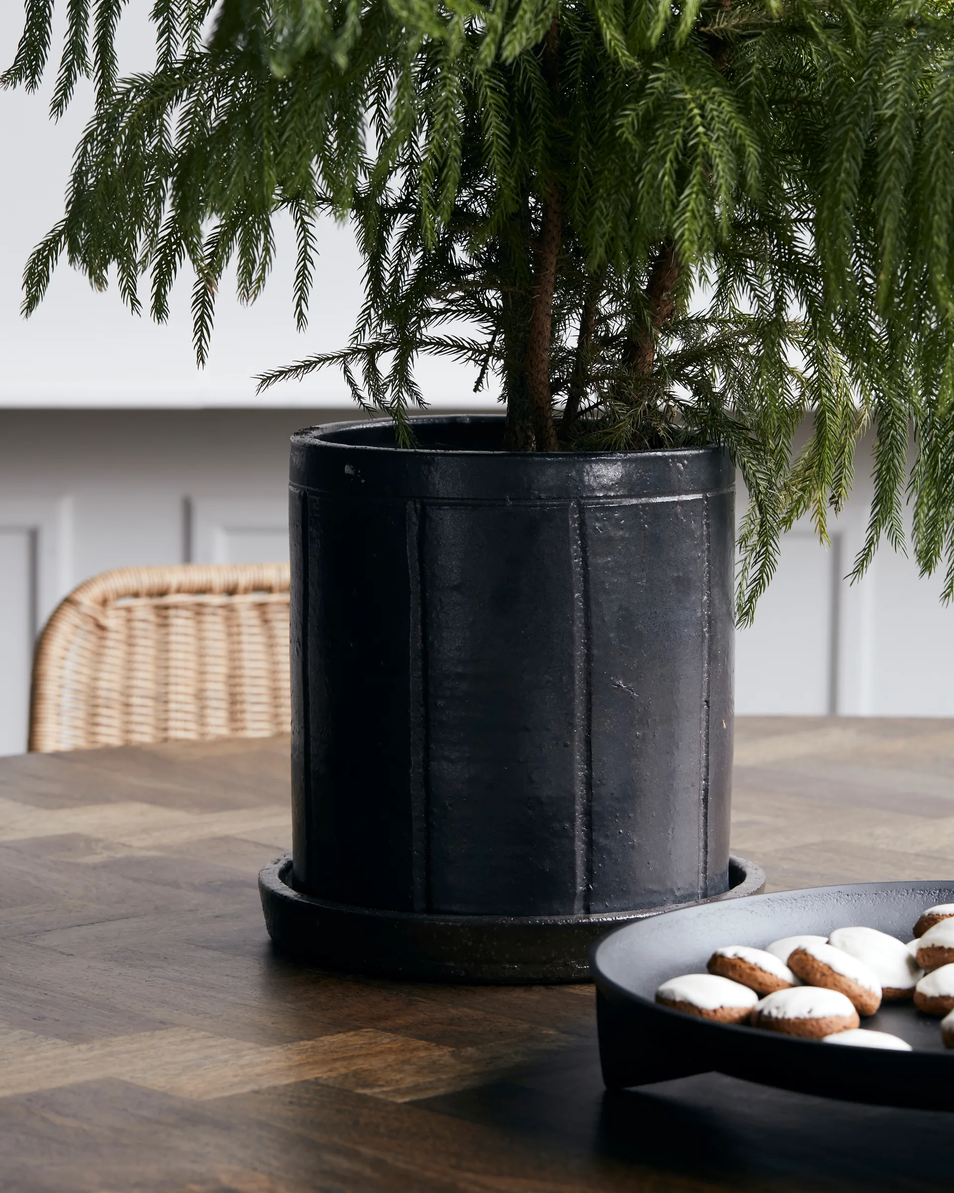 줄리안 화분 & 소서 Ø22 cm, Brown House Doctor | 하우스닥터