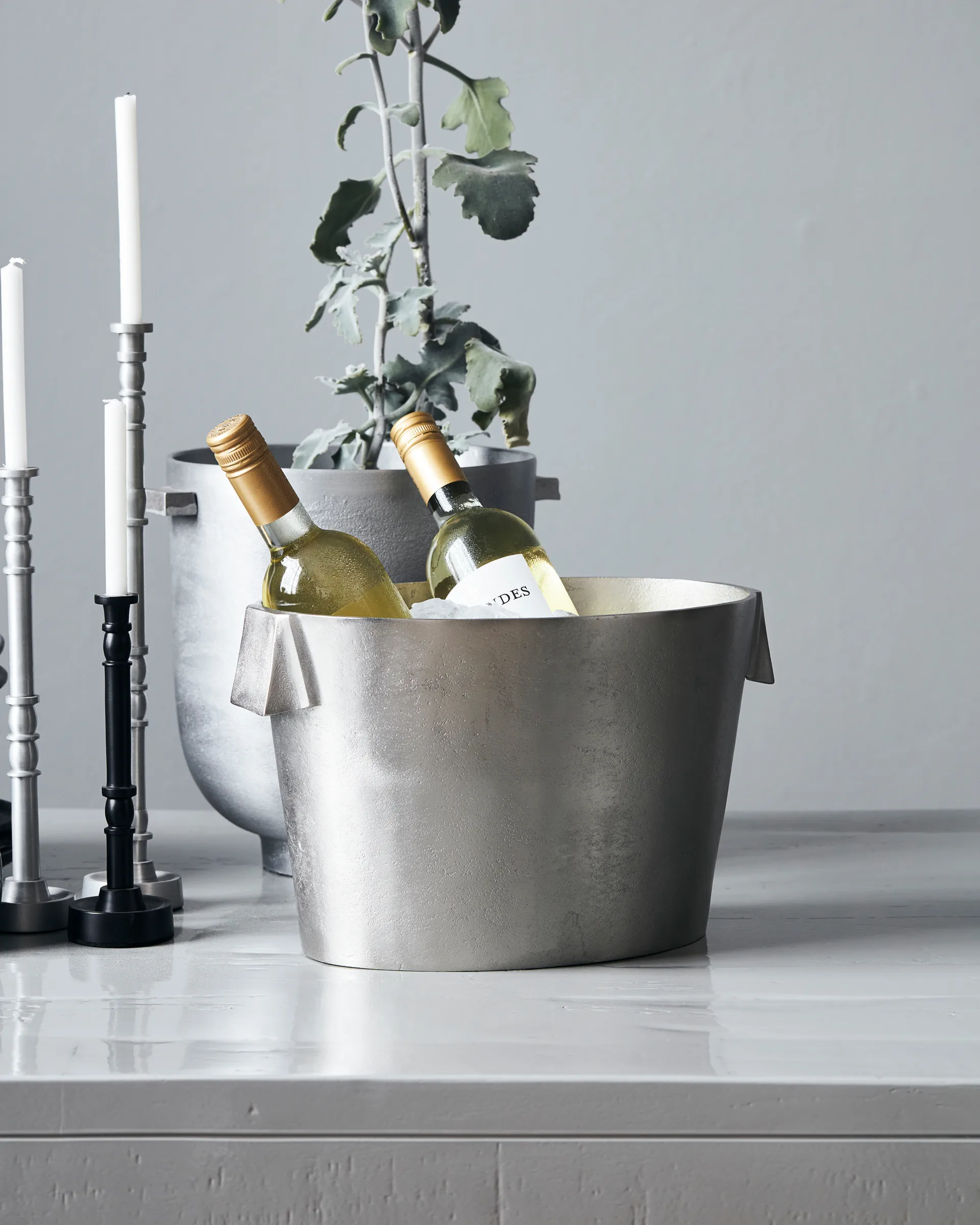 벅 와인 쿨러 22x32 cm, Brushed silver House Doctor | 하우스닥터