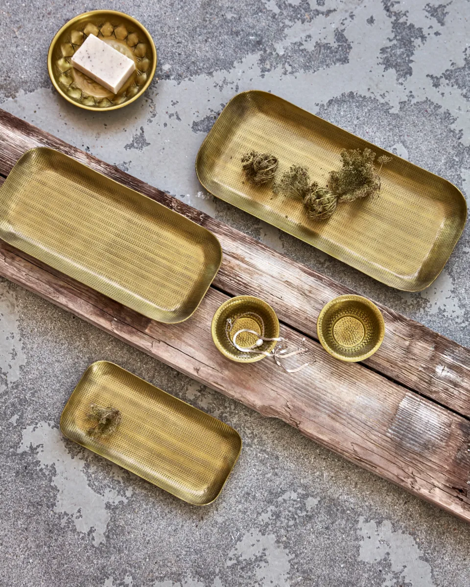 플라토 데코레이션 트레이 3개 세트, Golden House Doctor | 하우스닥터