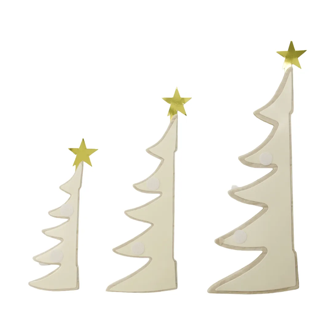 트리 데코레이티브 스프루스 3개 세트, Ivory House Doctor | 하우스닥터