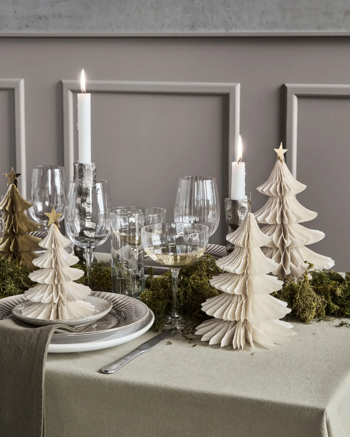 트리 데코레이티브 스프루스 3개 세트, Ivory House Doctor | 하우스닥터