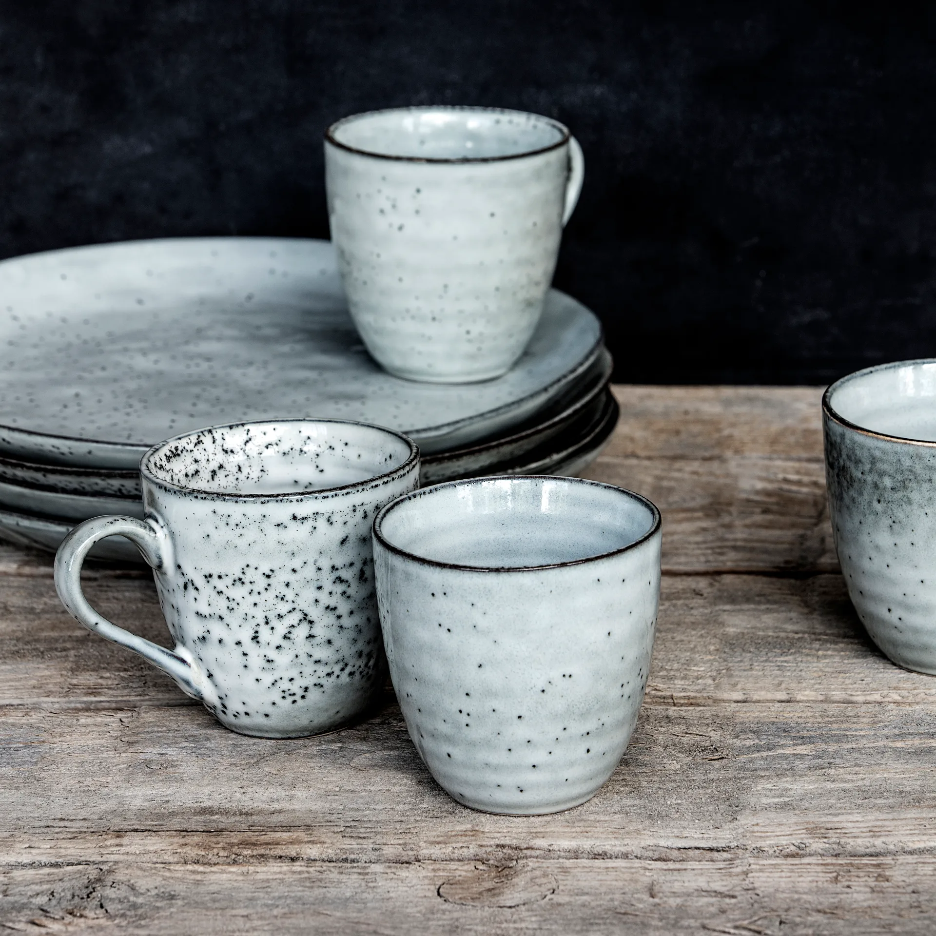 러스틱 머그 30 cl, Grey-blue House Doctor | 하우스닥터