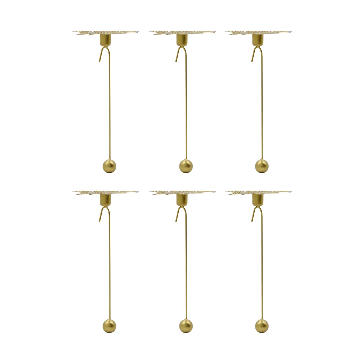 리브스 캔들 홀더 4개 세트, Antique brass colour House Doctor | 하우스닥터