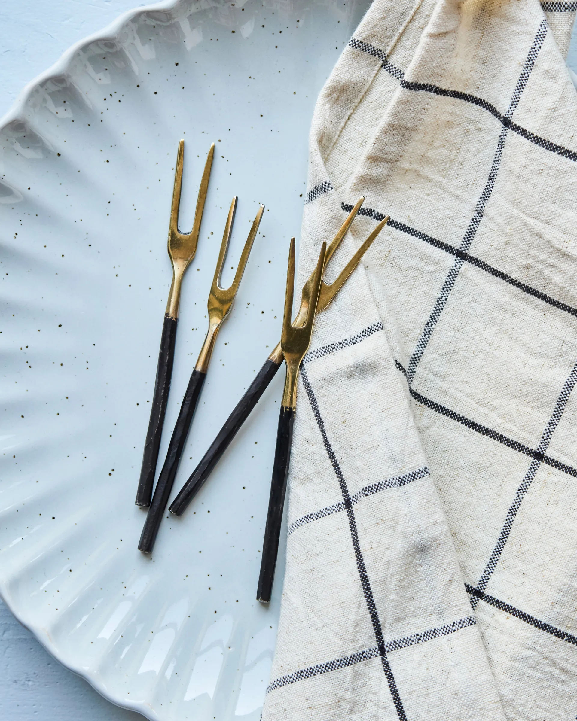 하우스 닥터 포크 4개 세트, Antique brass House Doctor | 하우스닥터