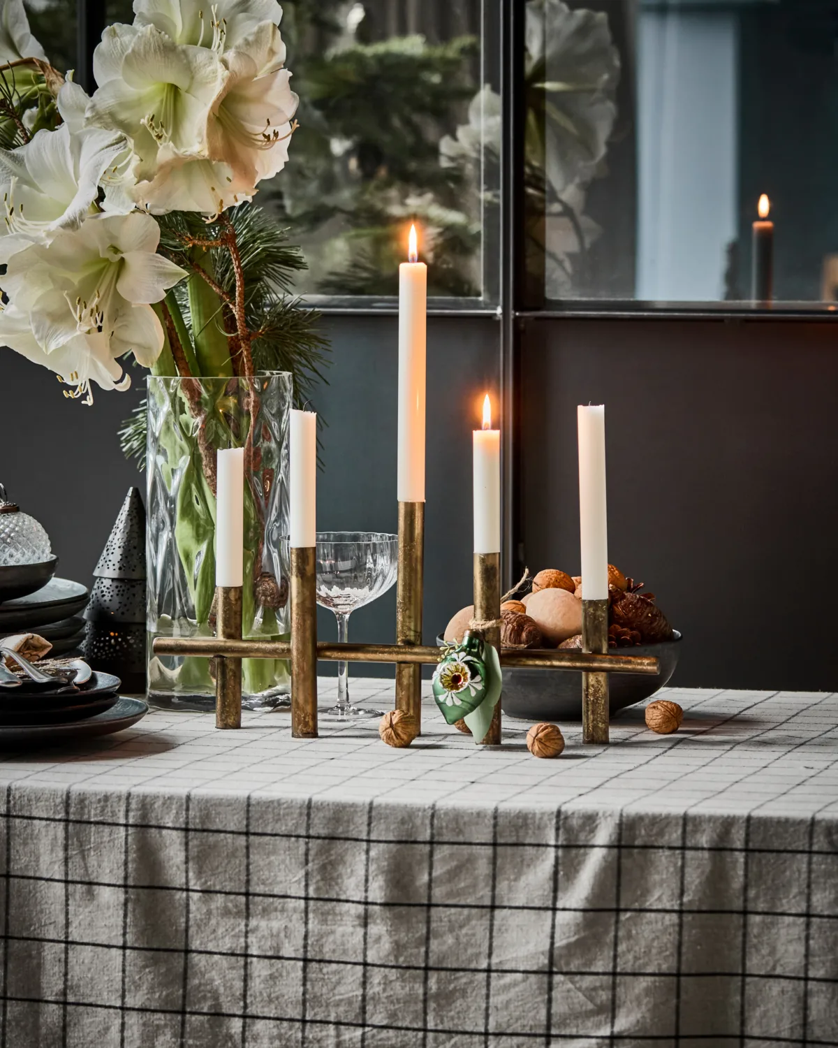 맥시 캔들 홀더 45 cm, Antique brass color House Doctor | 하우스닥터