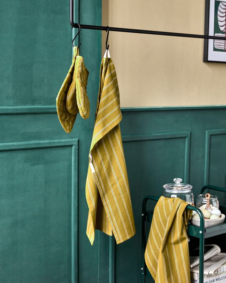 쿡 키친 타월 55x75 cm 3개 세트, Mustard yellow House Doctor | 하우스닥터