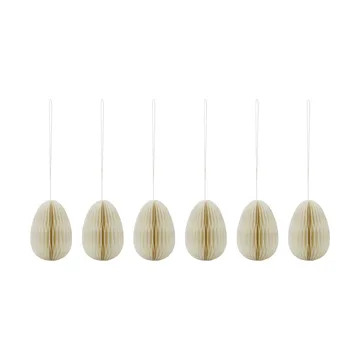 허니콤 이스터 에그 6개 세트 - Off-white - House Doctor | 하우스닥터