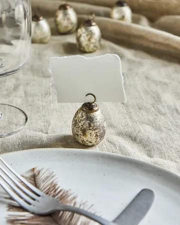 하우스 닥터 플레이스 카드 홀더 6개 세트 - Silver finish - House Doctor | 하우스닥터