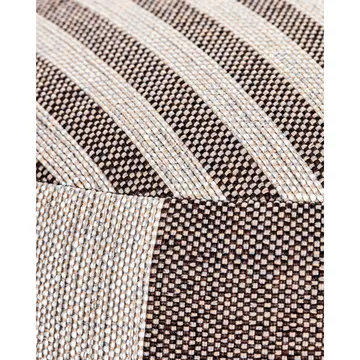 알포 푸프 Ø60x40 cm - Brown-white - House Doctor | 하우스닥터