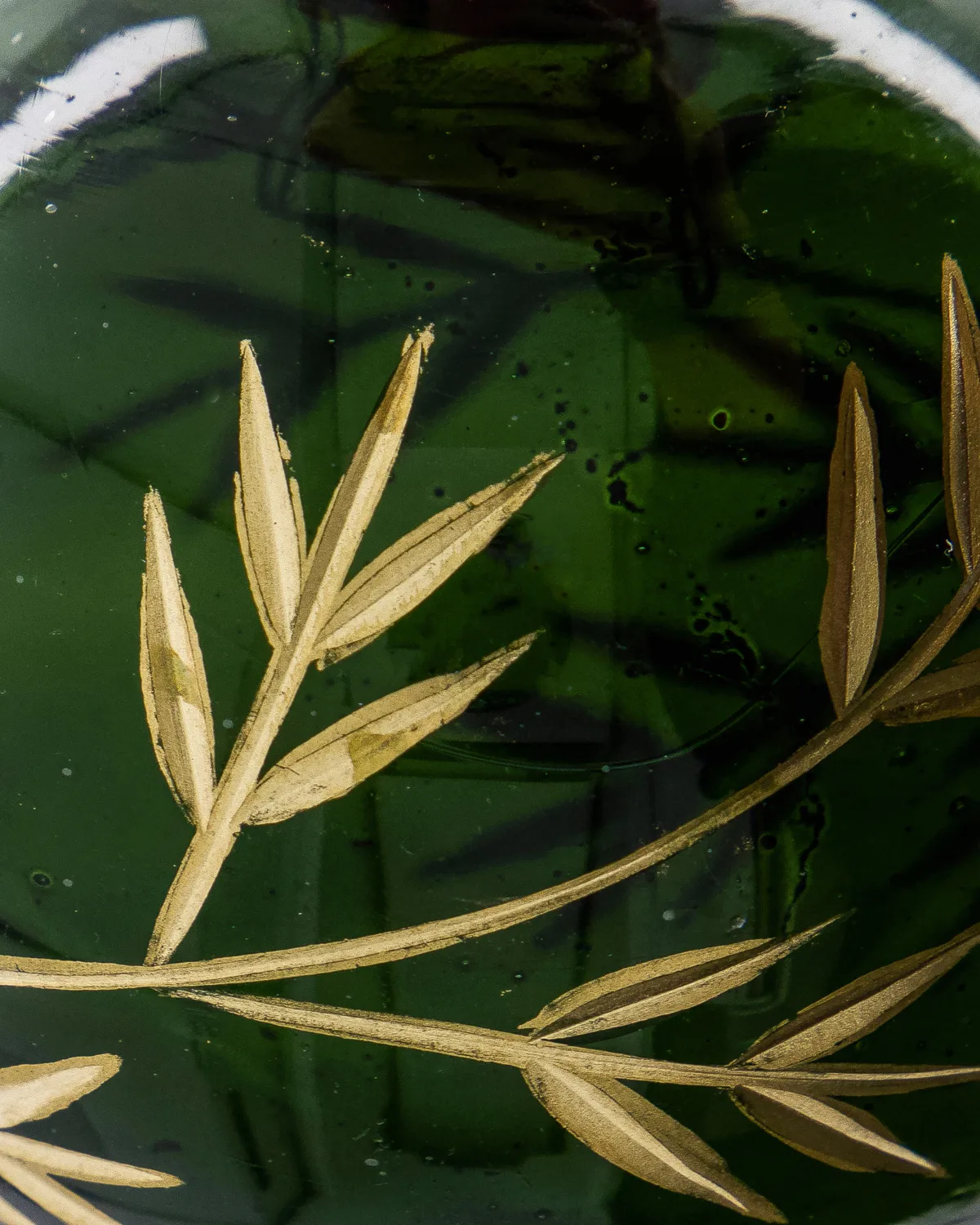 리프 크리스마스 트리 오너먼트 Ø7.5 cm 4개 세트, Green-gold House Doctor | 하우스닥터