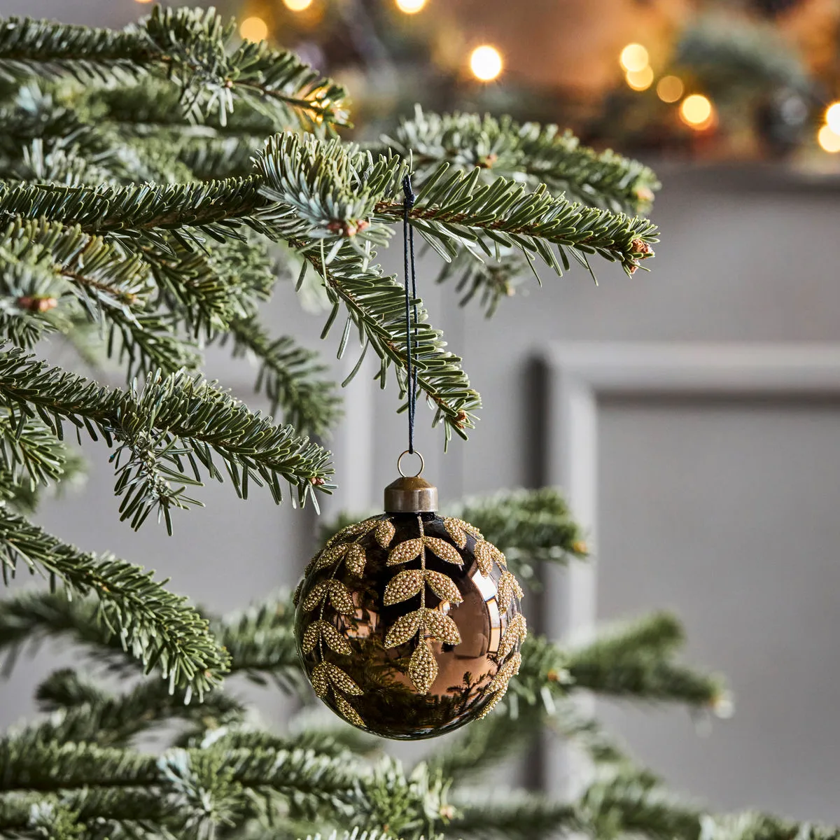 타니 크리스마스 바우블 Ø8 cm 4개 세트, Brown House Doctor | 하우스닥터