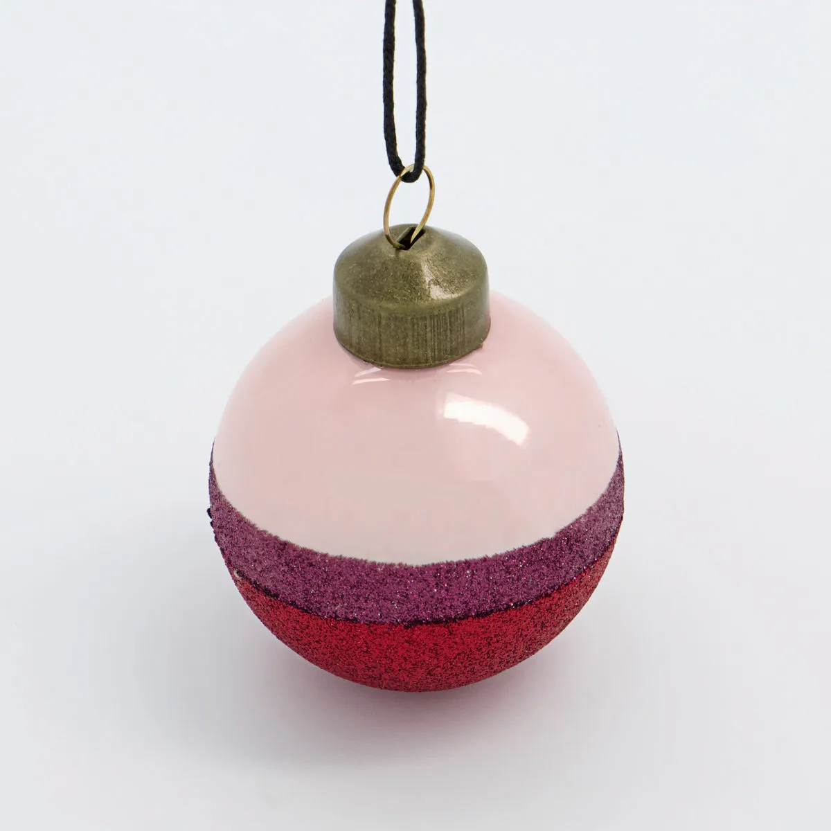 스트라이프 크리스마스 바우블 Ø8 cm, Pink-red House Doctor | 하우스닥터