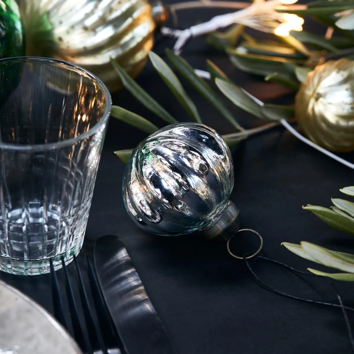 쉼 크리스마스 트리 바우블 Ø8 cm, Silver House Doctor | 하우스닥터