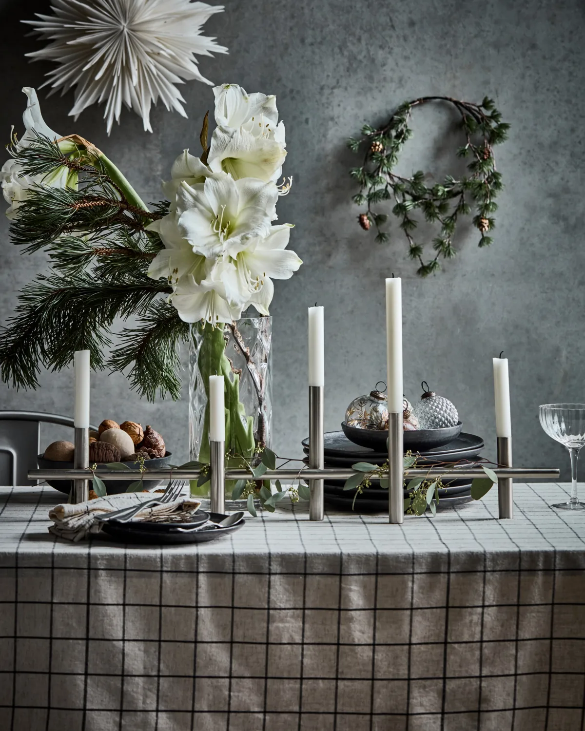 맥시 캔들스틱 80 cm, Antique silver House Doctor | 하우스닥터