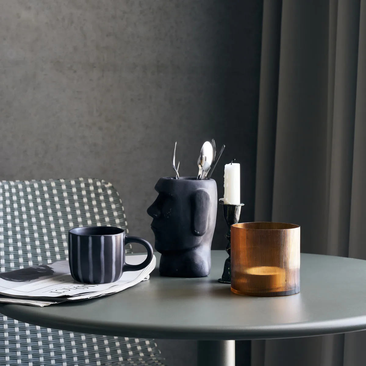 Amka 티 라이트 홀더 Ø10 cm, Amber House Doctor | 하우스닥터