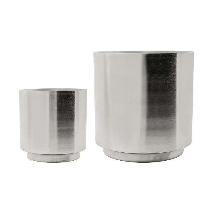 Bailey 화분 2개 세트 - Silver finish - House Doctor | 하우스닥터