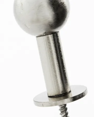 Ball 훅 2개 - Silver finish, Ø4x2 cm - House Doctor | 하우스닥터
