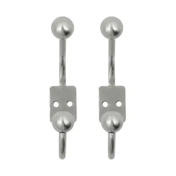 Ball 훅 2개 - Silver finish, Ø7x13 cm - House Doctor | 하우스닥터