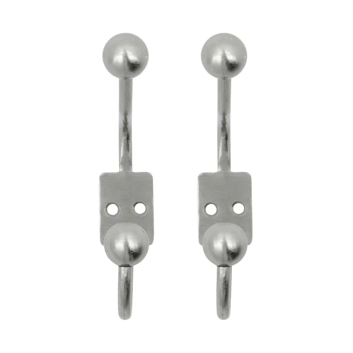 Ball 훅 2개 - Silver finish, Ø7x13 cm - House Doctor | 하우스닥터