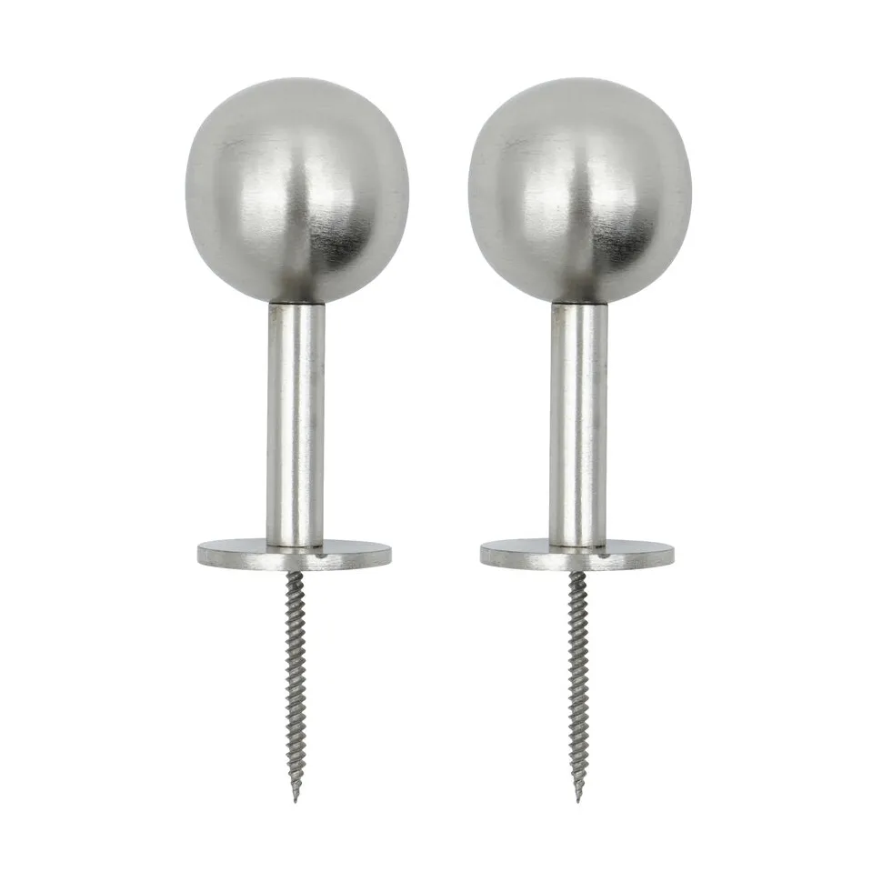 Ball 훅 2개, Silver finish, Ø8x4 cm House Doctor | 하우스닥터