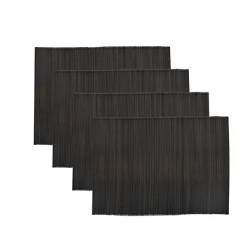Bamb 식탁 매트 33x45 cm 4개 세트 - black - House Doctor | 하우스닥터