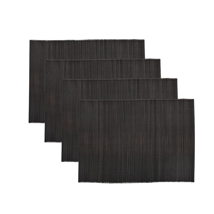 Bamb 식탁 매트 33x45 cm 4개 세트 - black - House Doctor | 하우스닥터