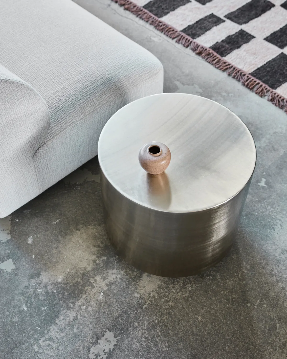 스텝 사이드 테이블, Brushed silver-colored House Doctor | 하우스닥터