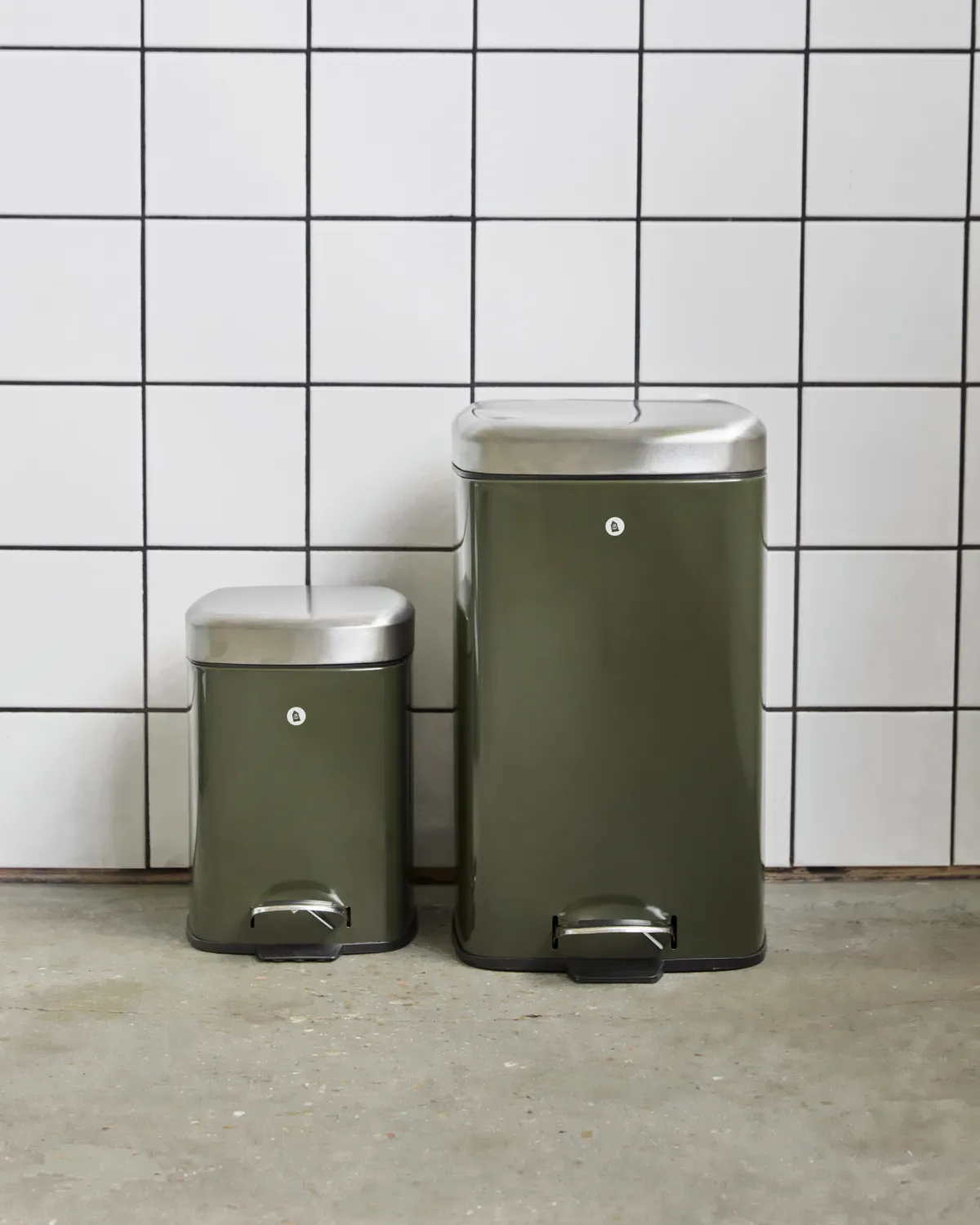 블랙 휴지통, Deep green, 20.5x27.5x29.5 cm House Doctor | 하우스닥터