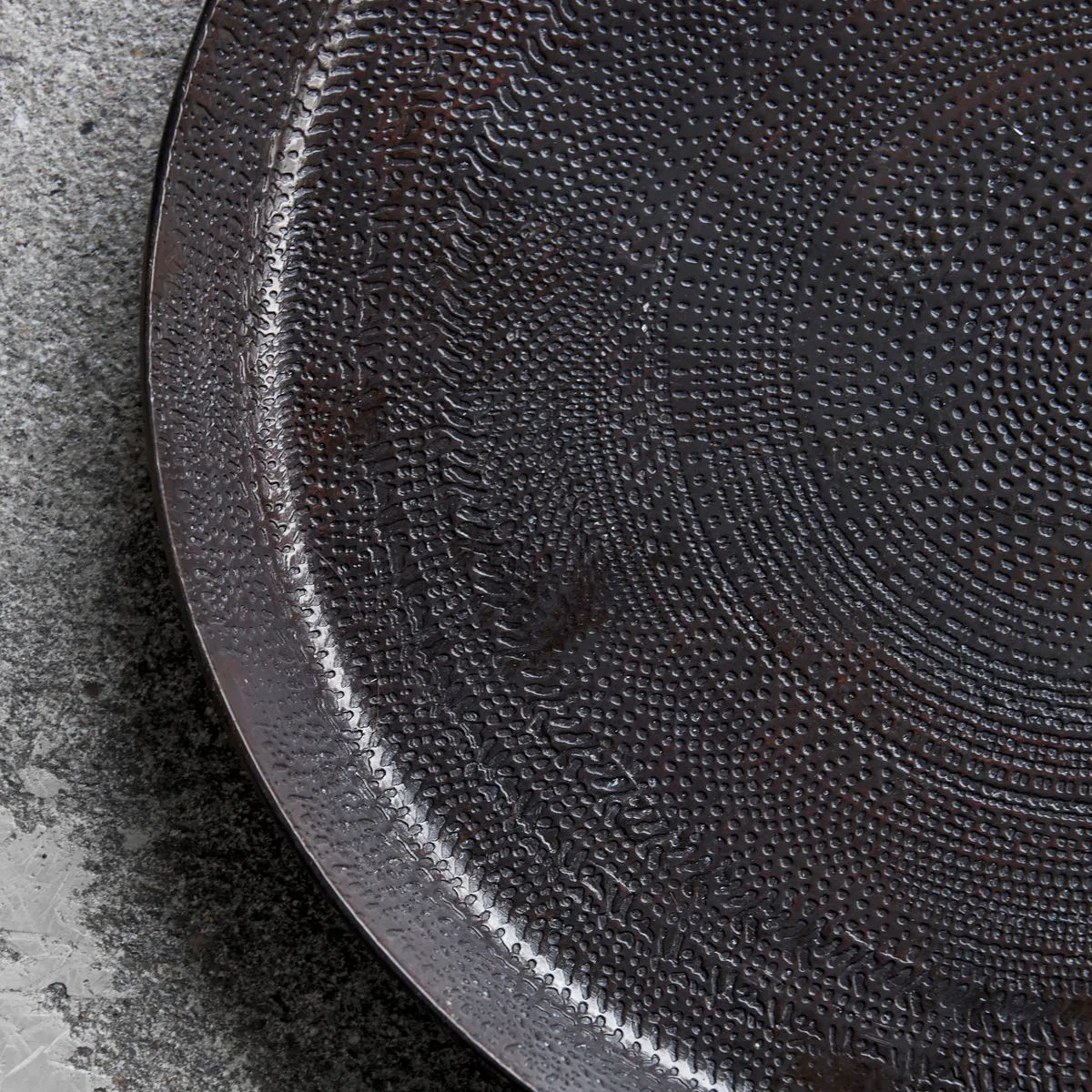 Jhansi 장식용 메탈 트레이 Ø24 cm, brown House Doctor | 하우스닥터