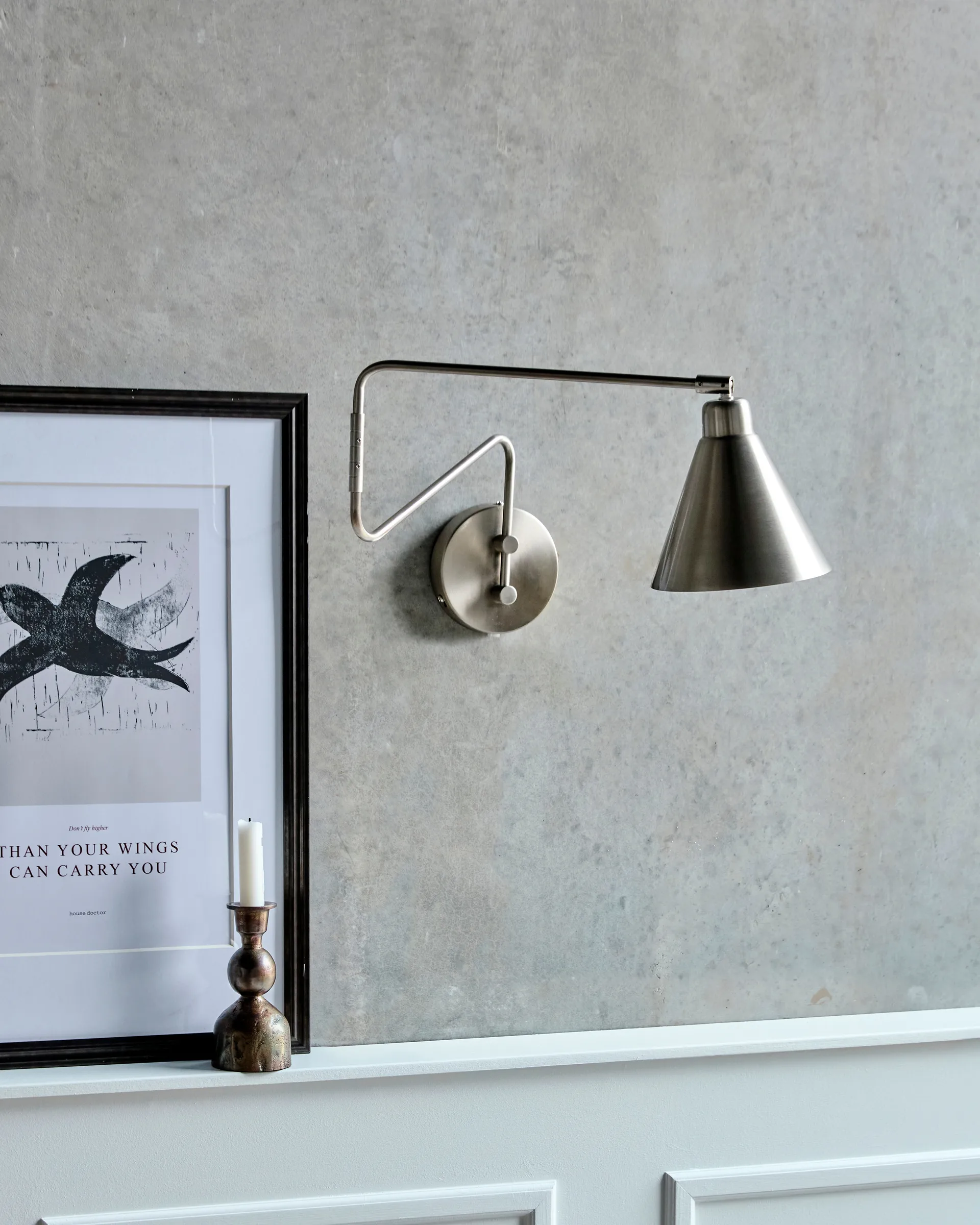 게임 벽 조명 브러시드 실버, Large, 76 cm House Doctor | 하우스닥터