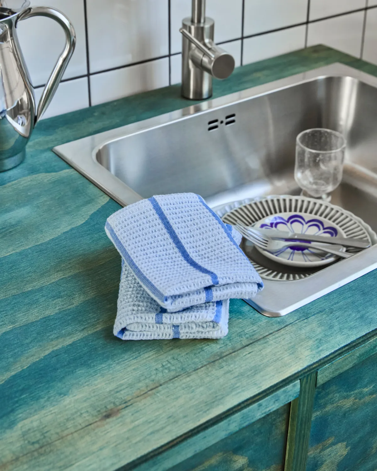 레나 행주, Light blue-blue, 30x30 cm, 2-pack House Doctor | 하우스닥터