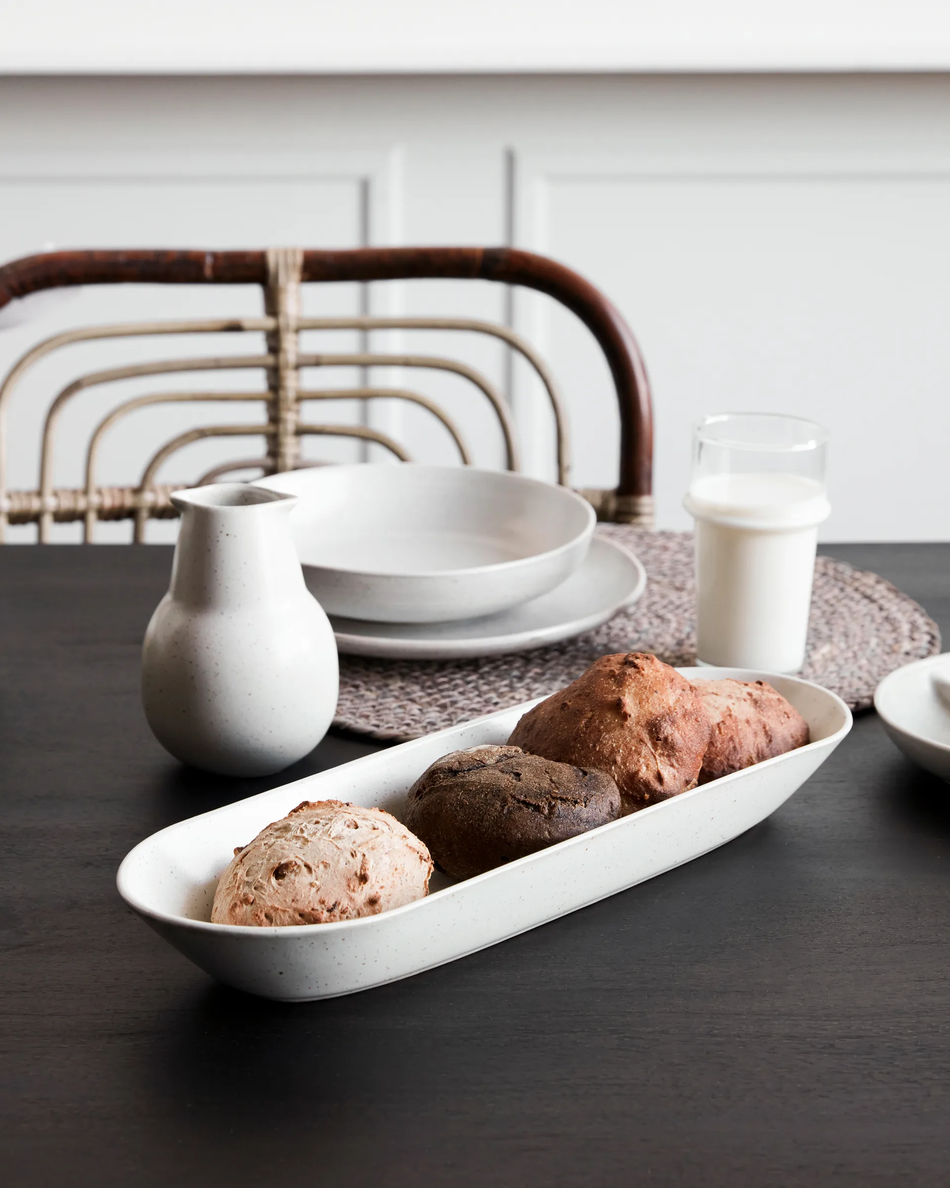 Pion 서빙 접시 12x35 cm, grey-white House Doctor | 하우스닥터