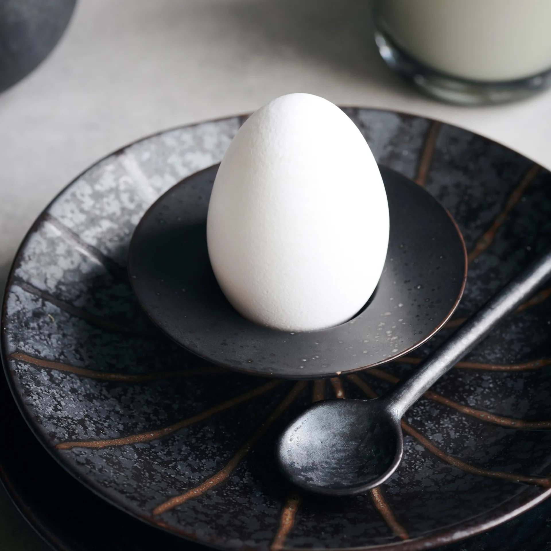 Pion 에그컵 4개 세트, black-brown House Doctor | 하우스닥터