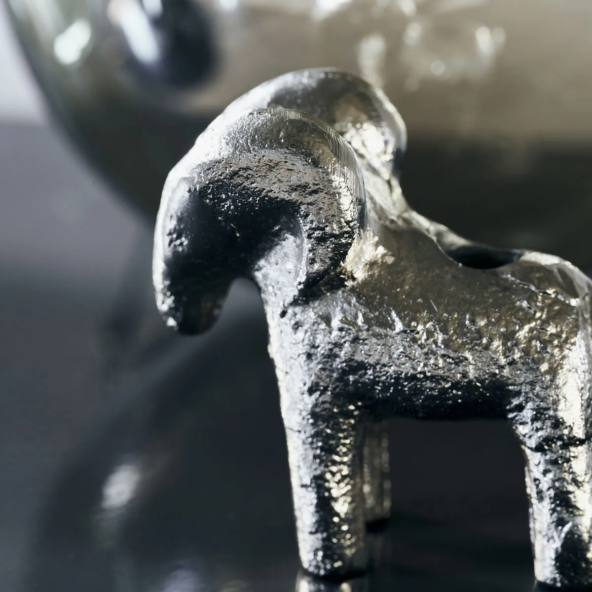 Ram 캔들 스틱 7 cm, Antique silver House Doctor | 하우스닥터