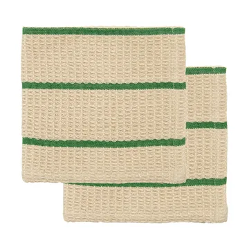 레나 행주 - Sand-green, 30x30 cm, 2-pack - House Doctor | 하우스닥터